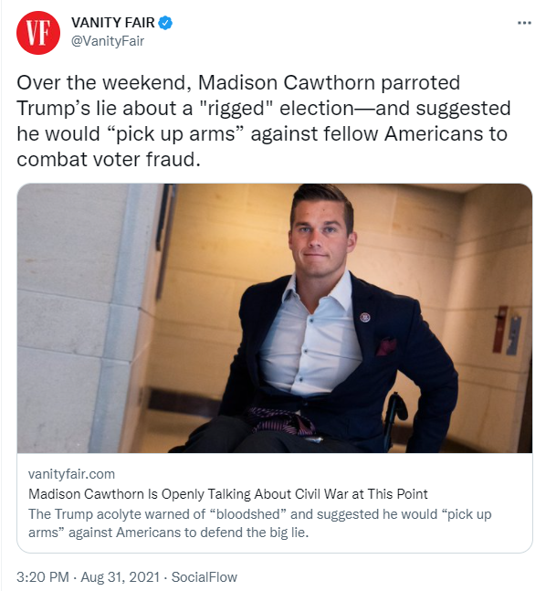 Tweet by Vanity Fair